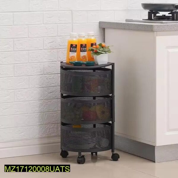 3 Layered Rotateable Fruit Basket - Image 2