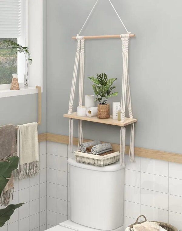 Handmade Macrame Wall shelf - Image 9