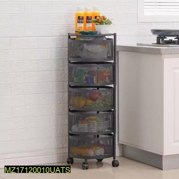 5 Layered Rotatable Fruit Basket - Image 5