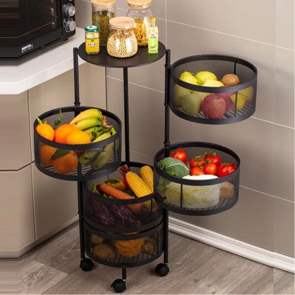 5 Layered Rotatable Fruit Basket - Image 6