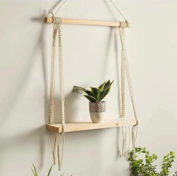 Handmade Macrame Wall shelf - Image 6