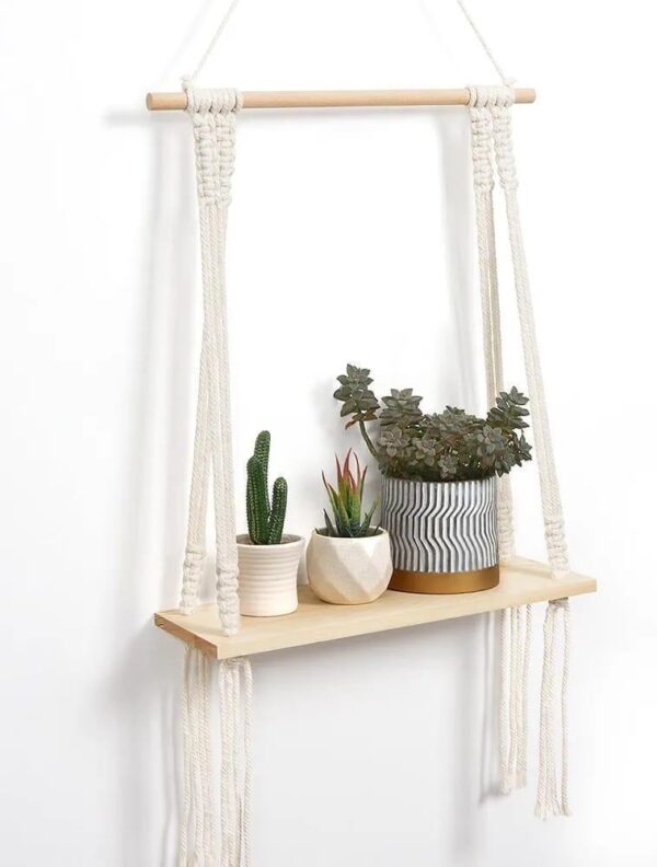 Handmade Macrame Wall shelf - Image 5