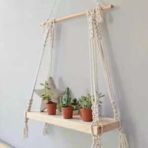 Handmade Macrame Wall shelf