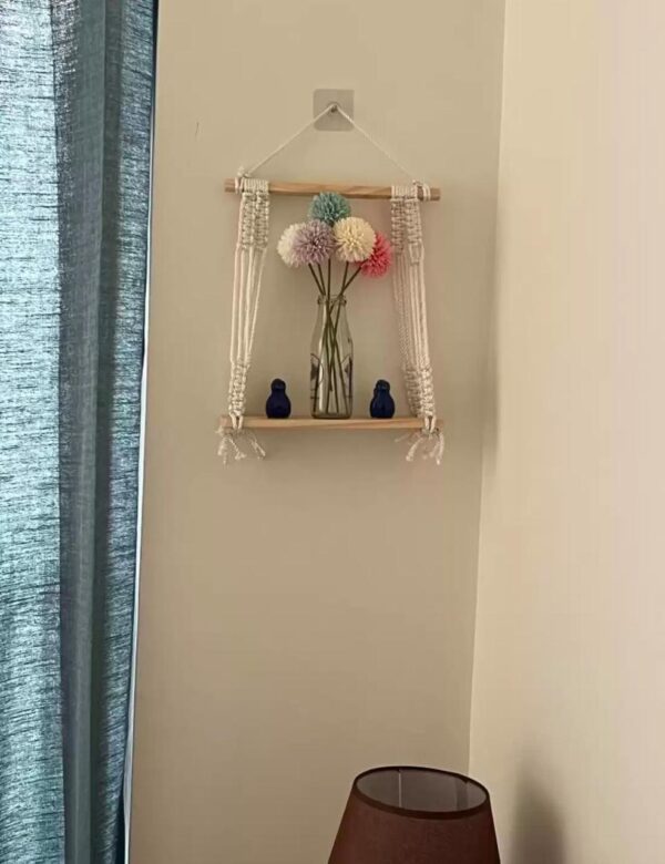 Handmade Macrame Wall shelf - Image 8