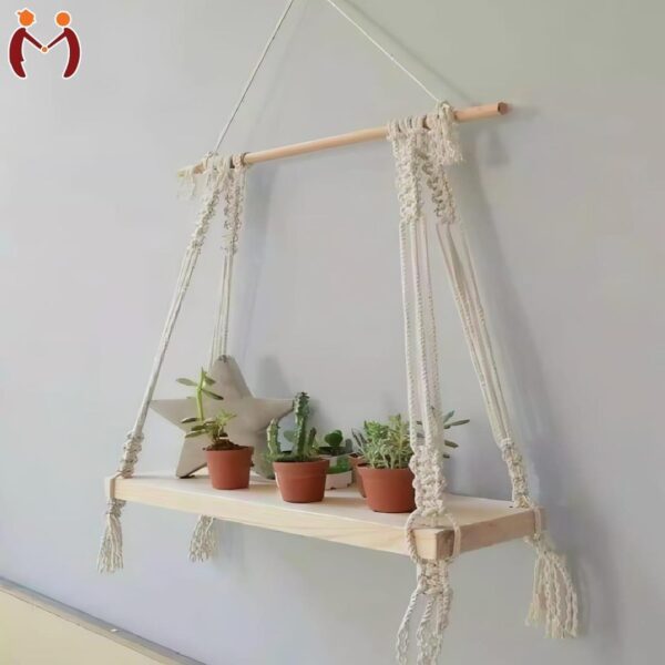 Handmade Macrame Wall shelf - Image 2